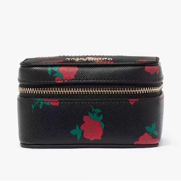 kate spade Handbags - NWT Kate Spade Madison Rose Toss Printed Jewelry Holder